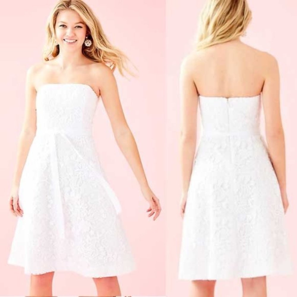Lillly Pulitzer Sienna Strapless Dress in White 14